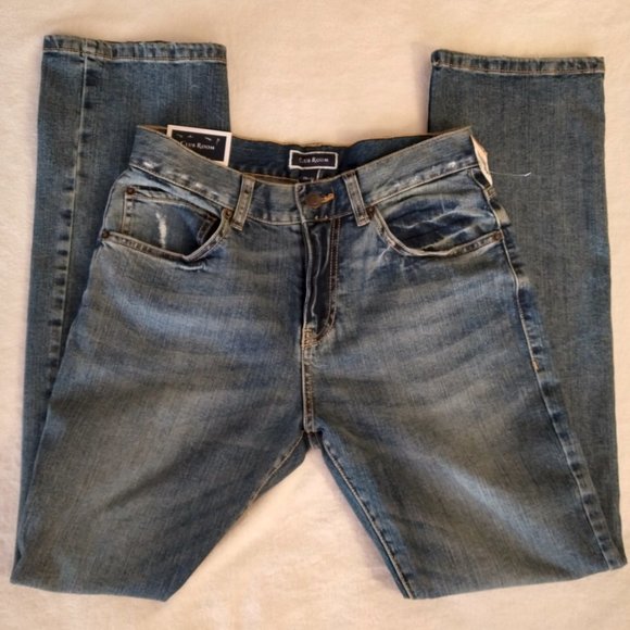 NWT! Men's Club Room Blue Light Wash Slim Fit Stretch Jeans-S 29x32 - Picture 2 of 7